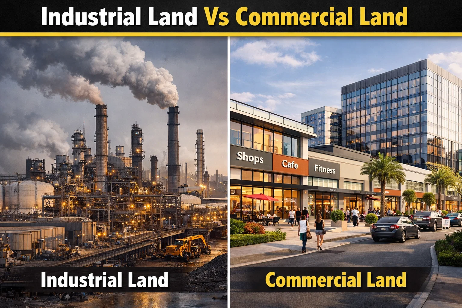 Industrial Land vs Commercial Land | Sagar Associates Sonipat