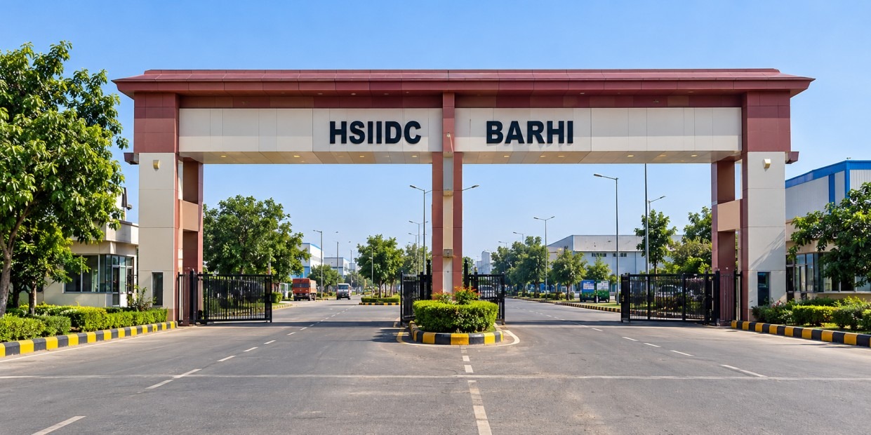 hsiidc barhi industrial estate entrance